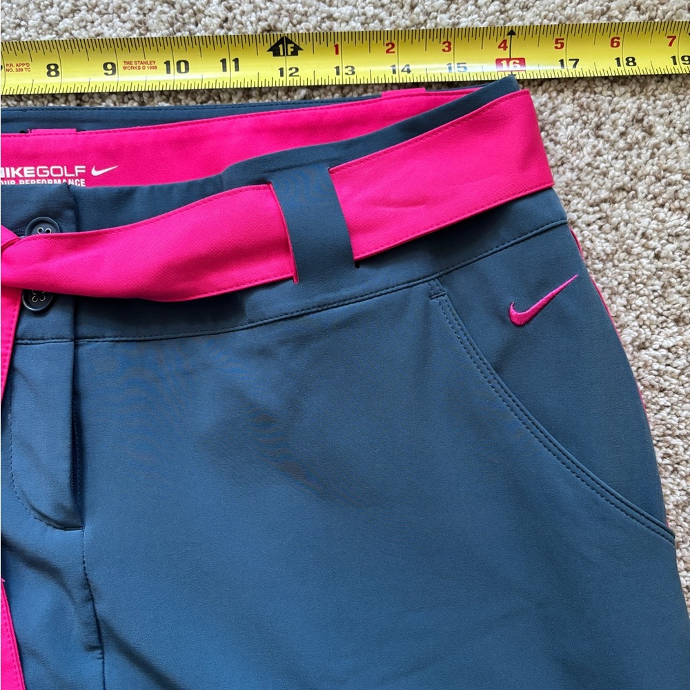 NIKE Golf Tour Performance Dri-Fit Convert 3 in 1 Skirt Short Skort Gray Pink 8 - Picture 8 of 10